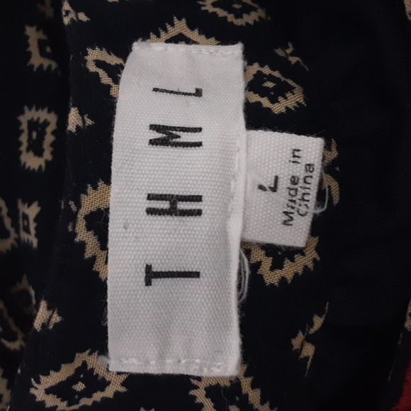 Anthropologie THML faye embroidered halter summer dress womens in size L - Picture 8 of 10